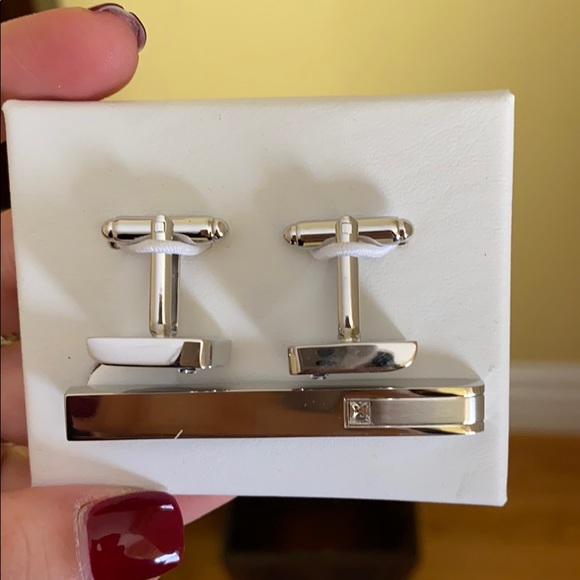 NWOT Geoffrey Been Cufflinks & Tie Clip set - Picture 5 of 6